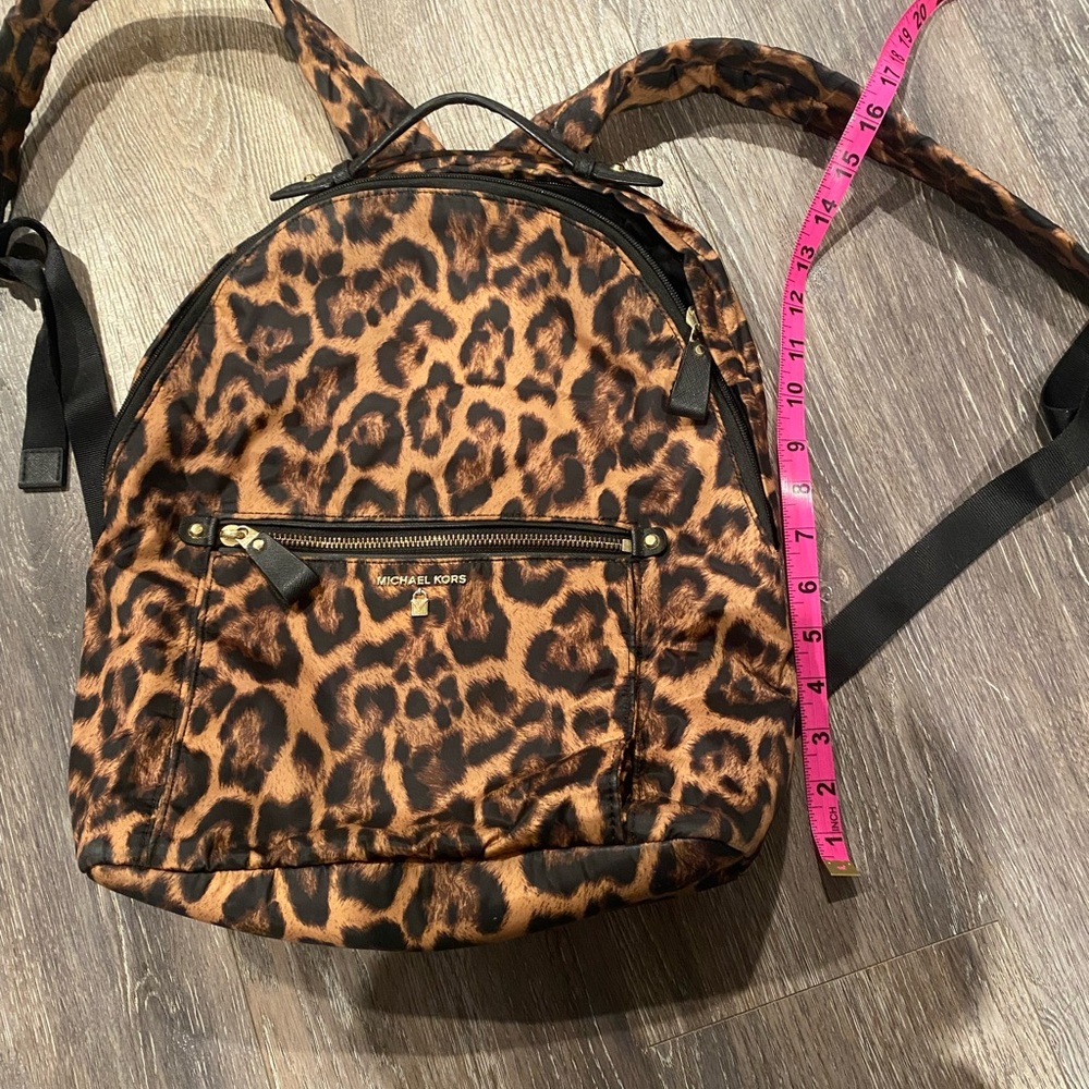 Leopard Print Backpack - Picture 2 of 4